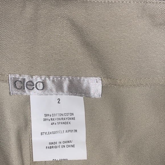 Cleo tan straight leg business casual pants - Picture 3 of 5